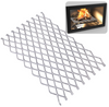 Fireplace Grate Ember Retainer, 15.7x9.4 Inches Steel Mesh for Wood Stove
