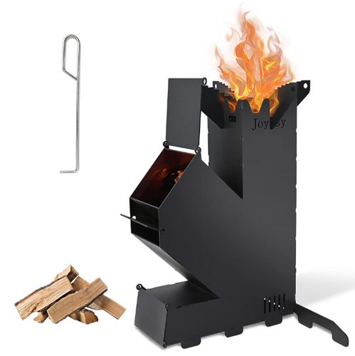 Rocket Stove for Cooking, Mini Portable Wood Burning Stove, Fire Camping Stove With Storage Bag