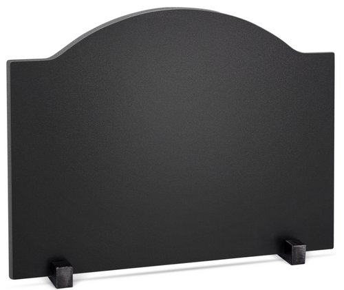 22" Fireback for Fireplace- Iron Fireplace Back Plates with Feet, Fireplace Wall Protection, Fireplace Heat Reflect, Black