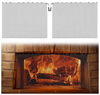 2 Packs Fireplace Mesh Screen Curtains, 21" H × 24" W Decorative Spark Guard Chain, Hanging Screens for Wood Burning Fireplace