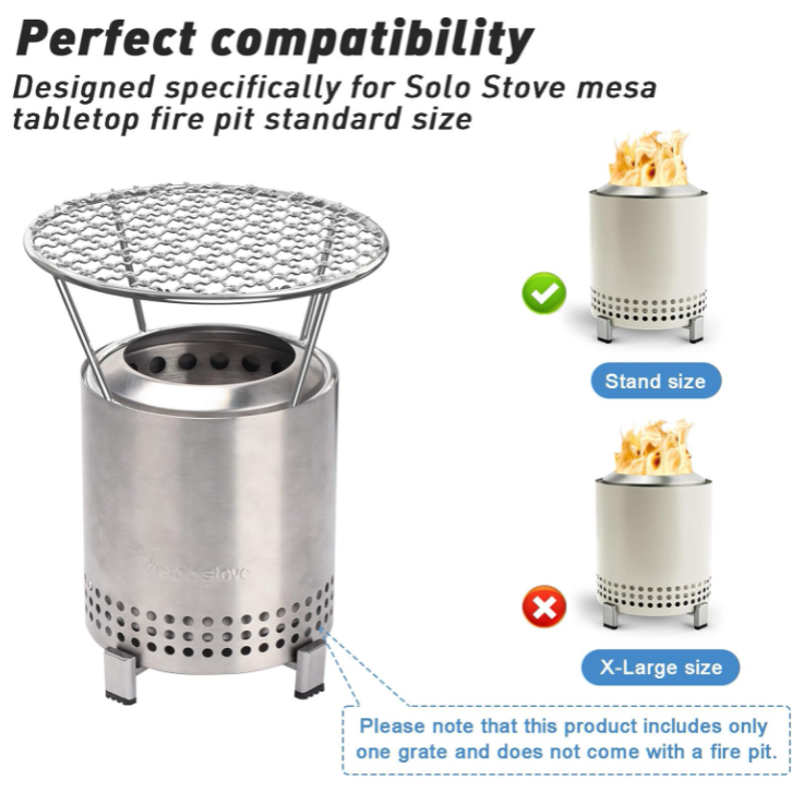 Mesa Solo Stove Diameter Grill Grate For Solo Stove Mesa Tabletop