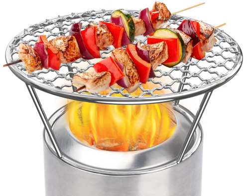 Grill Grate for Solo Stove Mesa Tabletop Fire Pit - 304 Stainless Steel Cooking Grate, Raised Top Grate for Outdoor Grilling 6.7"