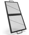 Foldable Fire Pit Cooking Grate, Portable Rectangle Campfire Grill Grate with Handles, Heavy Duty Steel Campfire BBQ Grill for Outdoor, 32 inch