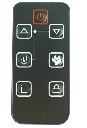 Replacement Remote Control for FEBO 14IN-28-078 ZHS-32-D ZHS-23-B 15IN-23-094 384-16A-20-21 LED 3D Flame Electric Infrared Fireplace Space Heater