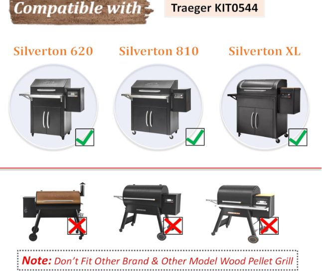 Thermocouple Probe for Traeger Silverton 620 & Silverton 810 Wood Pell ...