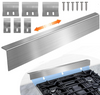 23.6"~47.2" Stove Gap Filler, Slide-in Range Rear Filler Kit-Stainless Steel Backsplash for Stove, Range Gap Filler, Stove Trim Kit, Oven Gap Filler