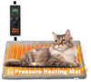 Pressure Activated Pet Heating Pad, Adjustable Temperature and Timer, 16x18in, Smart Thermostat, Waterproof Dog Cat Whelping Supplies Heated Mat