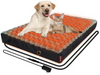 Heated Dog Bed with 12V~24V Safe Voltage, Waterproof Electric Heating Arthritis Orthopedic Pet Bed, Thickened Memory Foam for Medium, Large Dogs, L
