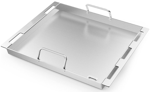 BBQ Flat Top Griddle with 2 Handles for Weber New Genesis 2022 Gas Grills, Cooking Griddle for Weber Crafted Frame Kit