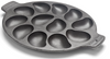Cast Iron Oyster Grill Pan, 12 Cavities, Black