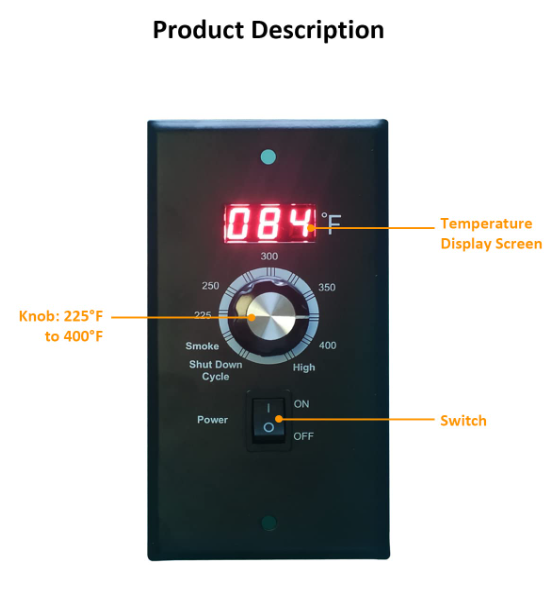 Digital Thermostat Controller Board for Z Grills Pellet, 120V BBQ Ther ...