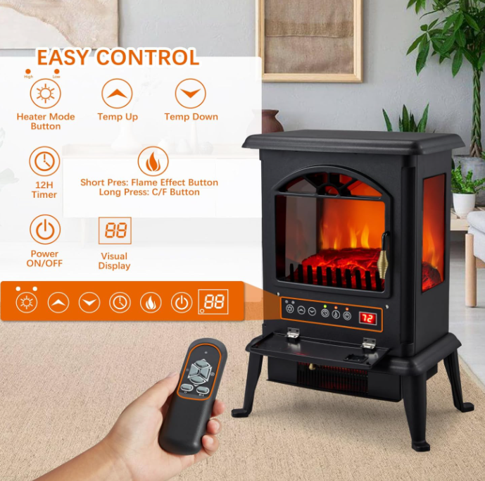 Fan Heater Daewoo Flame Effect Stove Heater Vonhaus Electric Stove