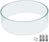 Fire Pit Glass Wind Guard 12.4"x 4" Round Fire Pit Screen Clear Tempered Glass Flame Shield for Outdoor Fire Column