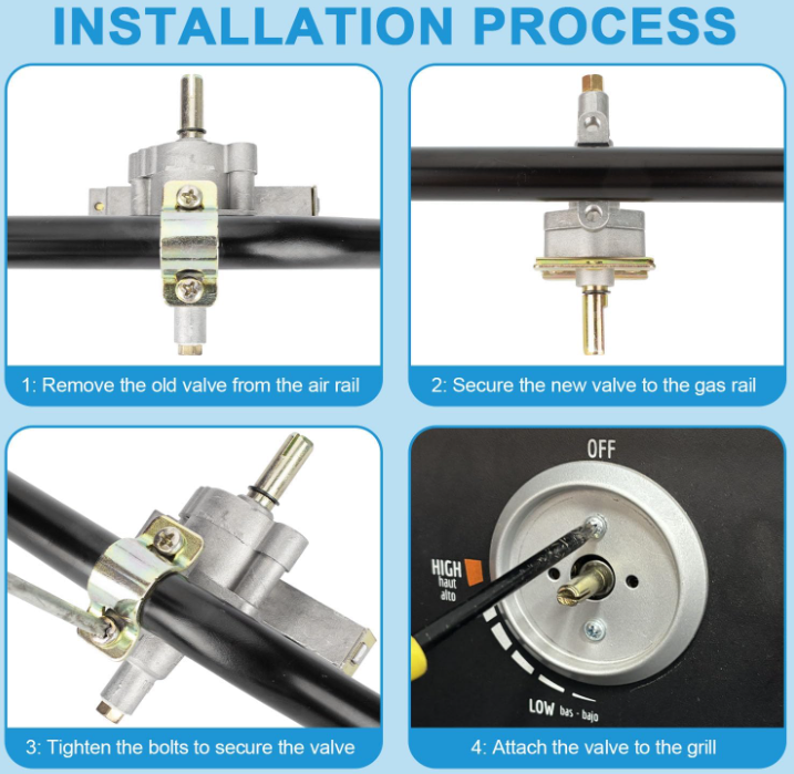 Griddle Burner Valve, Gas Control Valve for Blackstone 28 Inch Griddle ...