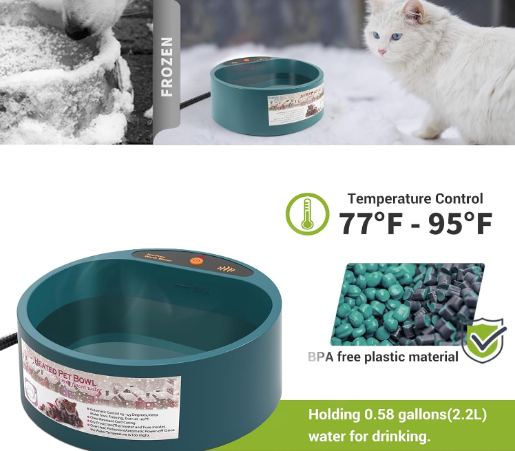 a spill proff water bowl for a cat Spill-proof stainless steel cat and dog water bowl 3L 5L
