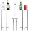 Heavy Duty Drink Holder Set of 7, Outdoor Yard Lawn Stake Beverage Holders for Cans, Bottles, Cups, for Backyards Grilling, Beaches, Campsites, etc