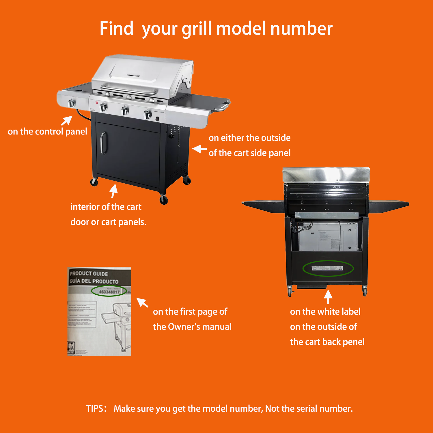 Repair Parts Kit for Char broil 3 Burner Commercial Tru Infrared