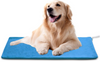 Pet Heating Pad, Cat Dog Electric Pet Heating Mat Indoor Waterproof, Auto Constant Temperature, Chew Resistant Steel Cord (Blue, M-16" x 20")