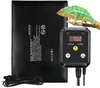 Reptile Heating Pad 8" X 12" with Digital Thermostat Under Tank Heater Terrarium Warmer Combo Set for Turtles, Lizards, Frogs, and Other Reptiles