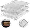 Stainless Steel Stackable Cooling Rack for Oven Baking, 3 Tier 12”x 16.5”, Wire Cooling Racks for Cookie, Pizza, Cake