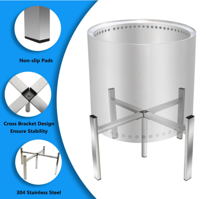 Firepit Stand, 27 Stand voor Solo Kachel Yukon en andere 27 Buiten Vuurplaats, Roestvrij Staal Vuurplaats Accessoire, Outdoor Open Haard Gereedschap Firepit Stand, 27 Stand voor Solo Kachel Yukon en andere 27 Buiten Vuurplaats, Roestvrij Staal Vuurplaats Accessoire, Outdoor Open Haard Gereedschap