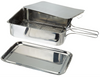 Stainless Steel Stovetop Smoker, 14 1/2" X 10 1/2" X 4", Silver