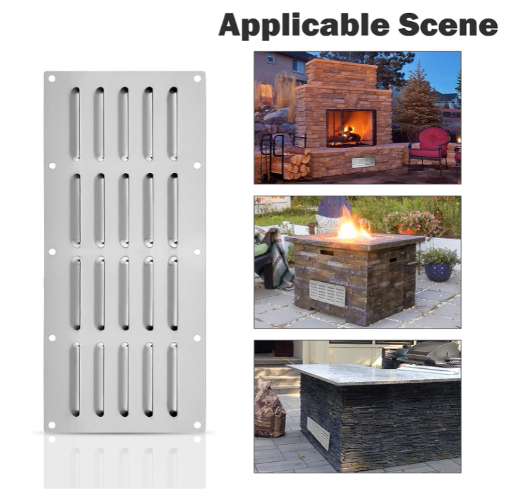 Stainless Steel Venting Panel for Grill, Outdoor Kitchen, Fire Pit, Fi ...