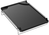 Universal Cast Iron Side Burner Griddle, Flat Top Griddle Pan with Removable Rack, Raised Lip Edges, for Most Gas Grills, 14.5" x 10"