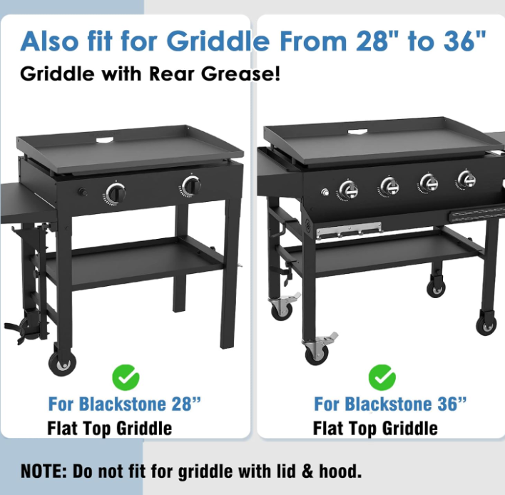 Universal Griddle Wind Guard and Warming Rack Set for Griddle From