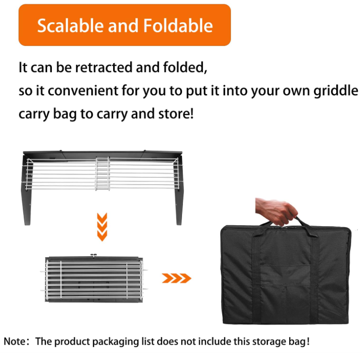 Universal Wind Screen Guard and Griddle Warming Rack Set for 22