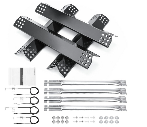 Grill Parts for Kitchen Aid 720-0954, 720-0954GA, 720-0733, 720-0733A, 720-0745D, 730-0733, 730-0733A, 730-0954GA, Heat Tent and Grill Burner Replacement Parts for Kitchen Aid 4 Burner Grill