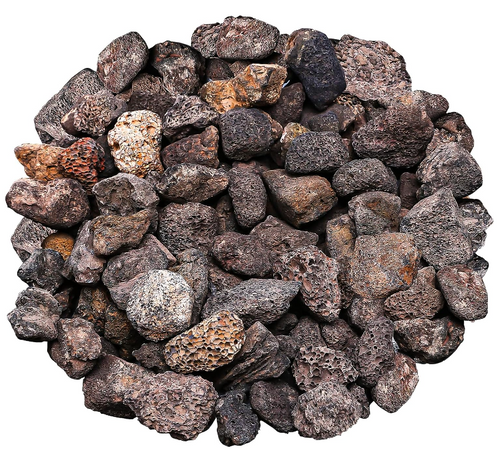 Granules Lava Rock for Fit Pit, 1-3 Inch Safe Natural Tempered Lava Stones for Fireplace, Landscaping, Fire Bowls, Gas Log Sets, 10 Pounds