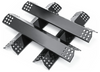 Heat Plates for Monument Grills 24367 35633 17842 Larger 4-Burner Propane Gas Grills, Porcelain Steel Heat Tent, 4 Pack