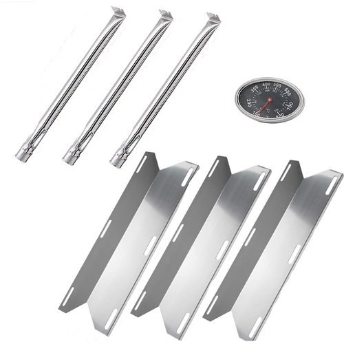 Parts Kit for Sterling Forge Courtyard 720-0016 Gas Grill, BBQ Burners, Heat Plates, Thermometer Set
