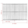Grill Grates for Savor Pro GD4205S-M GD4210S-B1, 17" X 25", Grill Replacement Parts