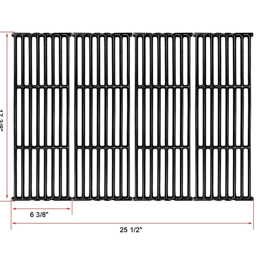 Cast Iron Cooking Grates for Huntington 4 Burner 6131-64, 6131-67, 6131-84, 6131-87, 6821-54, 6821-57, 6821-64, 6821-67, 6821-84, 6821-87 Grill