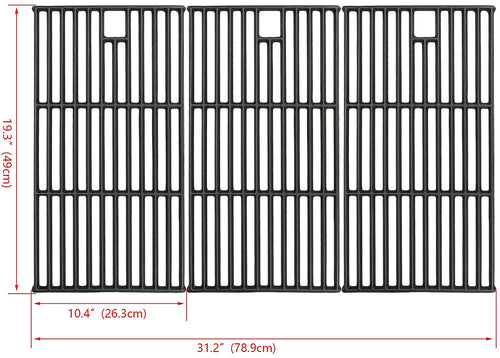 Nexgrill Grates for 720-0125, 720-0337, 720-0108 etc, Grill Replacement Parts