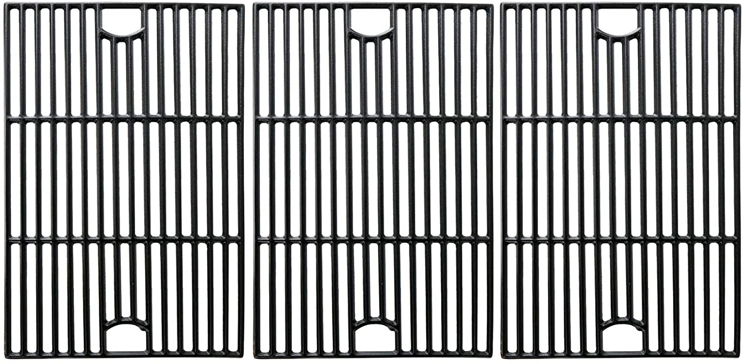 3-Pack Cast Iron Grill Grates For Nexgrill 6-Burner Models - 17 Inch Replacement Cooking Grids