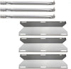 Nexgrill 720-0016, 720-0230, 720-0036 etc 3 Burner BBQ Grill Repair Kit, Burners + Heat Plates + Thermometers Kit