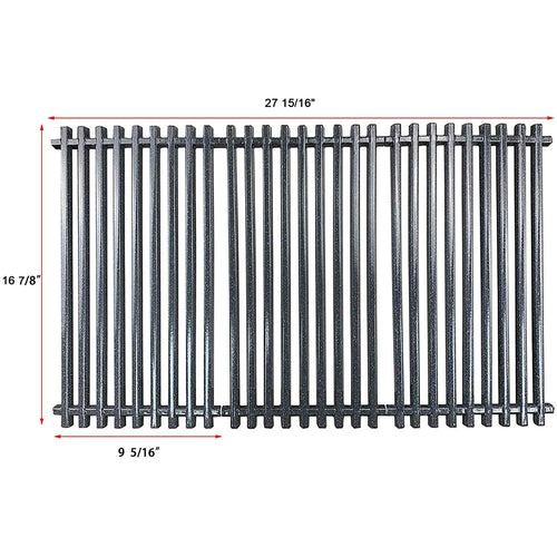 Grill Grates for Char-Broil 466440911 461442113 461442513 461471717 etc Grill, 16-7/8" X 27 15/16" Grill Parts G432-001N-W1