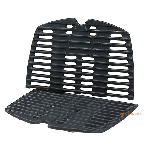 Weber 7644 Matte Cast Iron 17" Grill Cooking Grates Replacement 2 Pack