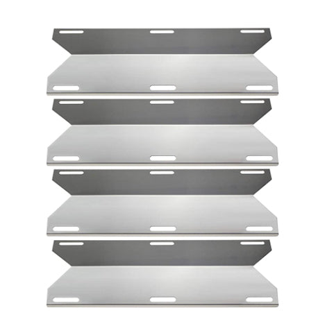 Grill Heat Plates fits Jenn-Air 720-0036, 720-0061, 720-0062, 720-0063, 720-0077 3 4 Burner Grills, 4 Pcs Parts 17 3/4'' x 6 3/8''