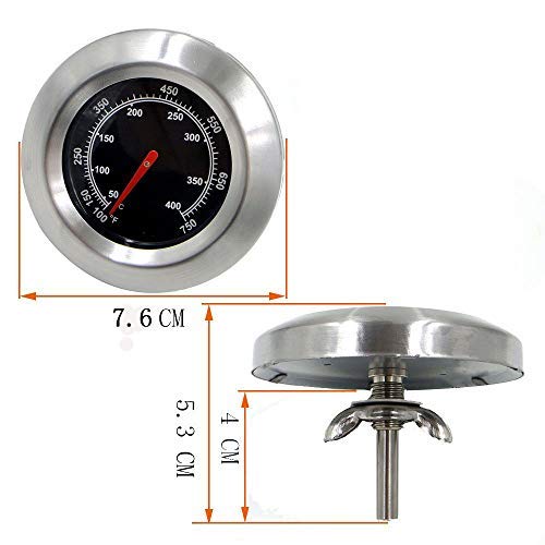 2'' Grill Thermometer Smoke Temp Gauge for Jenn-Air GAS Grills