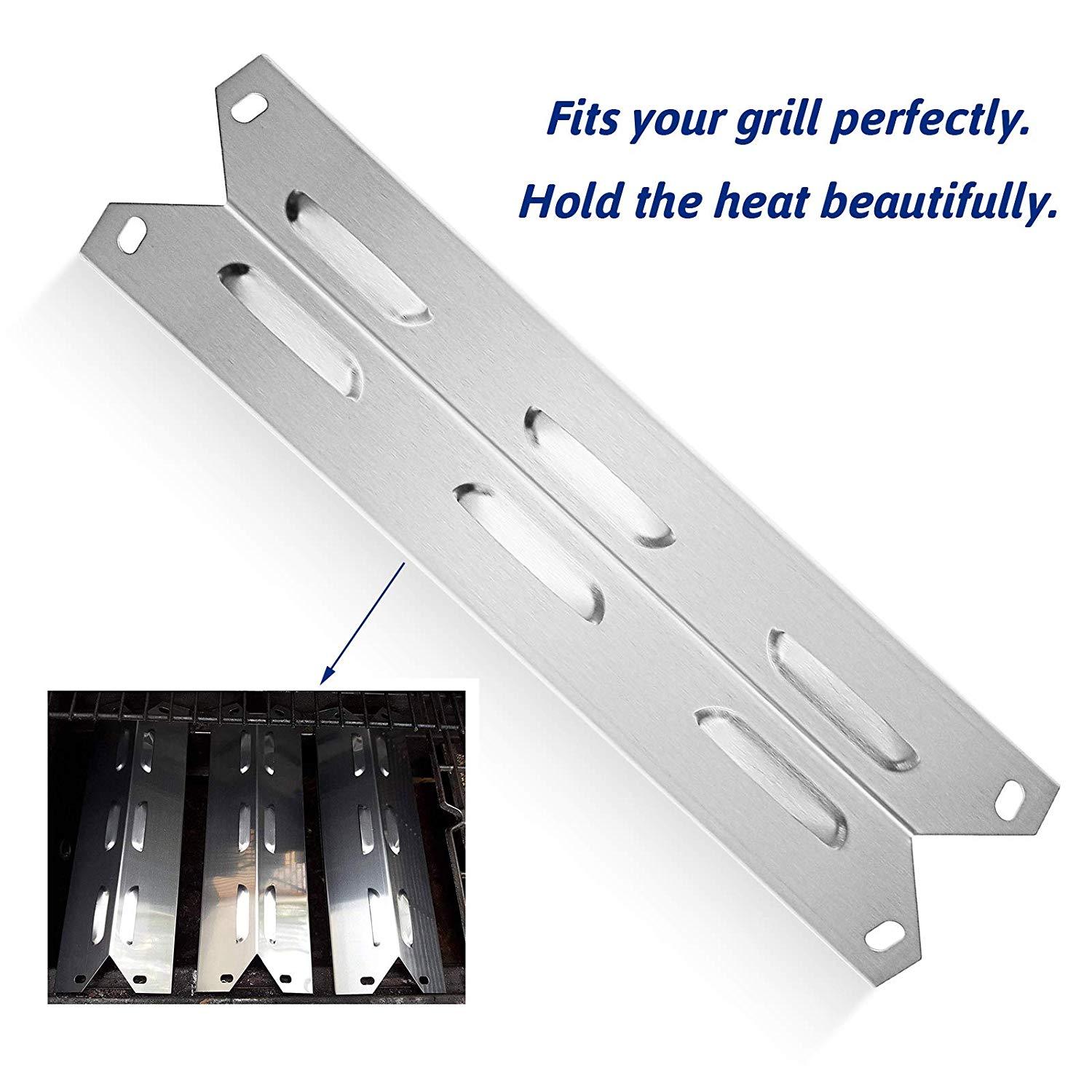 Grill Heat Plates 4 Pcs Kit for Hamilton Beach 84131, 84131C, 84241, 84241C, 14 15/16 x 3 13/16'', Grill Replacement Parts
