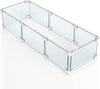 Rectangle Fire Pit Glass Wind Guard, 41.5 x 11.5 x 6 inch, Thick 6/25'' Heat-Resistant Tempered Glass Guard