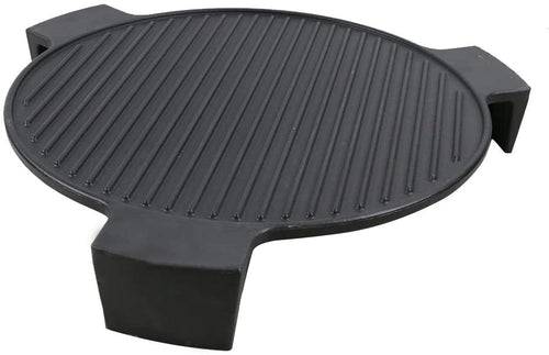 Cast Iron Plate Setter for 18" Kamado grilll Big Green Egg etc, Grooved Pizza Stone, Smokin' Stone