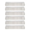 Grill Heat Plates for Nexgrill 720-0896CG, 720-0896CP, 720-0896BK, 730-0896CG Grills, 6 Pcs Stainless Steel Kit 14 9/16 x 3 3/8''