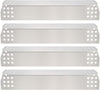 Grill Heat Plates for Sunbeam 720-0697, 720-0737 etc Grills, 4 Pcs Kit 14 9/16 x 3 3/8''