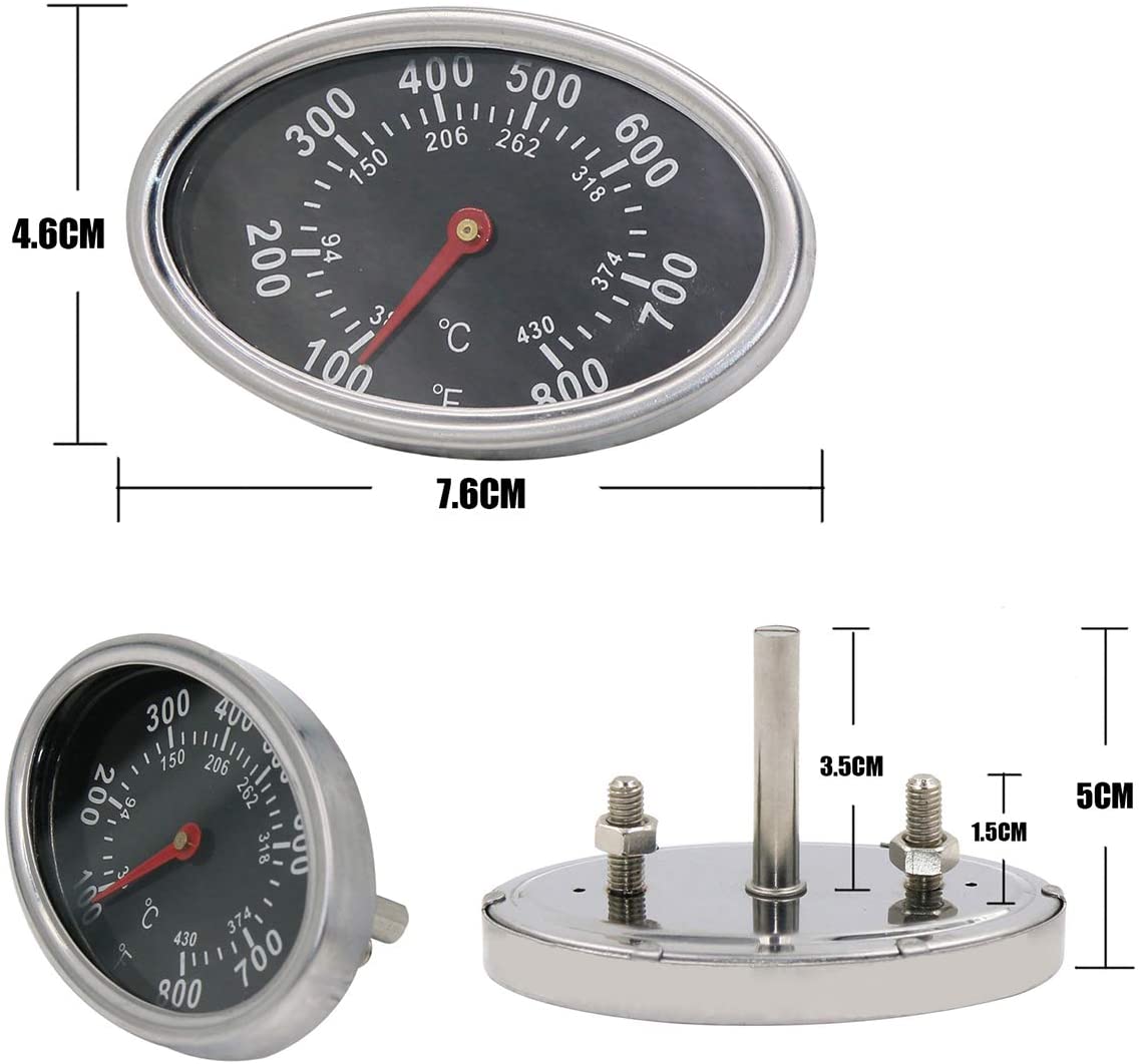 Stainless Steel Repair Replacement Part Temperature Gauge Heat