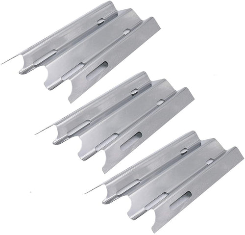 Vermont Castings 14 1/2 x 7 1/4 inch3pack Stainless Heat Plate Shield Tent BBQ Burner Cover Flame Tamer Deflector Diffuser Replacement Parts for CF9030, CF9050, CF9055-3A, CF9055-3B etc